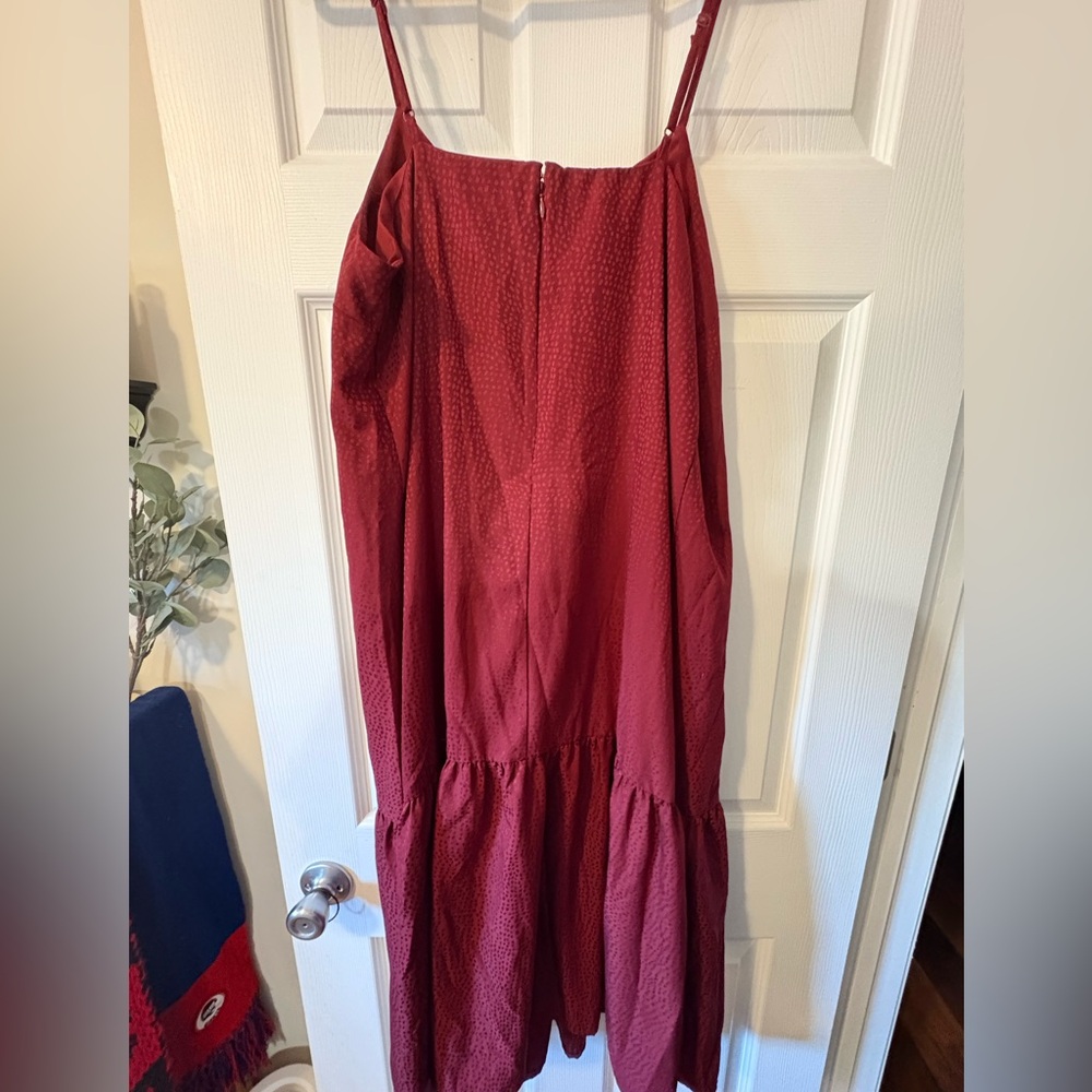 Women's Burgundy Maternity Dress - The Nines by Hatch - Picture 5 of 5